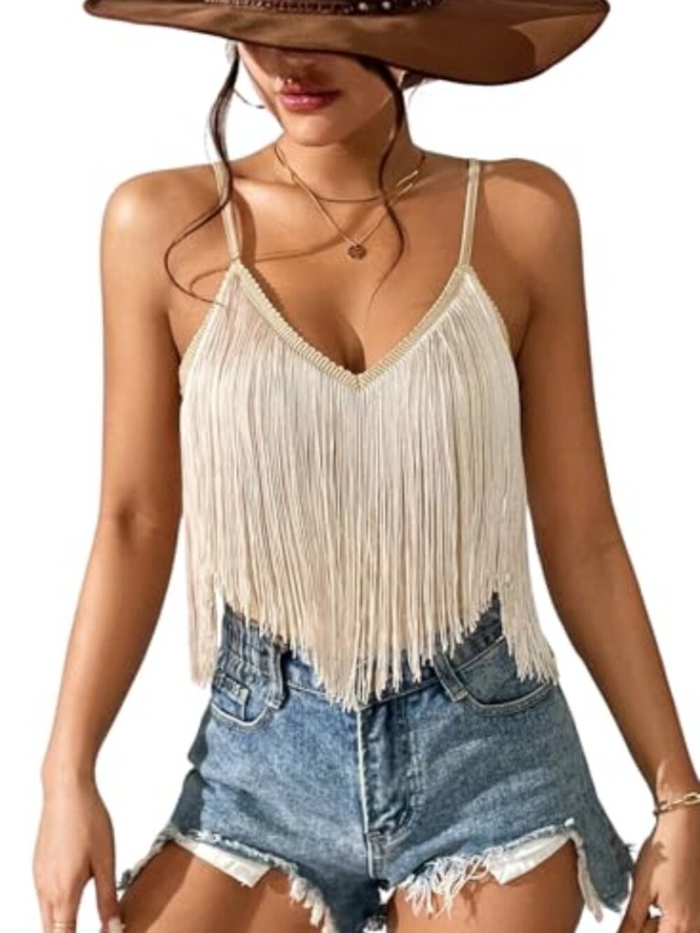 Womens Western Cowgirl Fringe Top - Country Concert Outfits Festival
